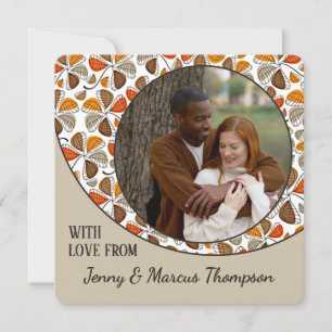 Carte de vacances Thanksgiving personnalisée