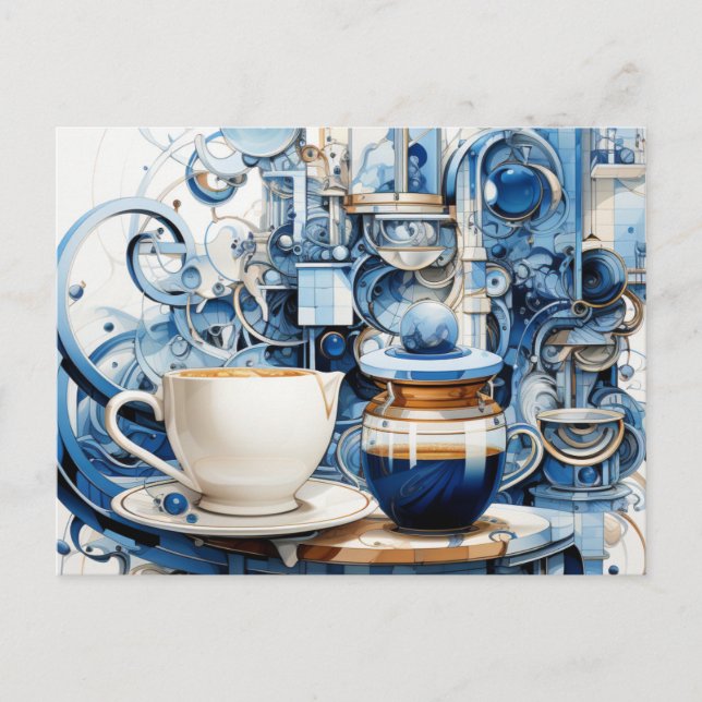 Carte de vacances thé et café (Devant)
