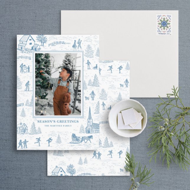 Carte de vacances Toile Motif Winter Wonderland (Créateur téléchargé)