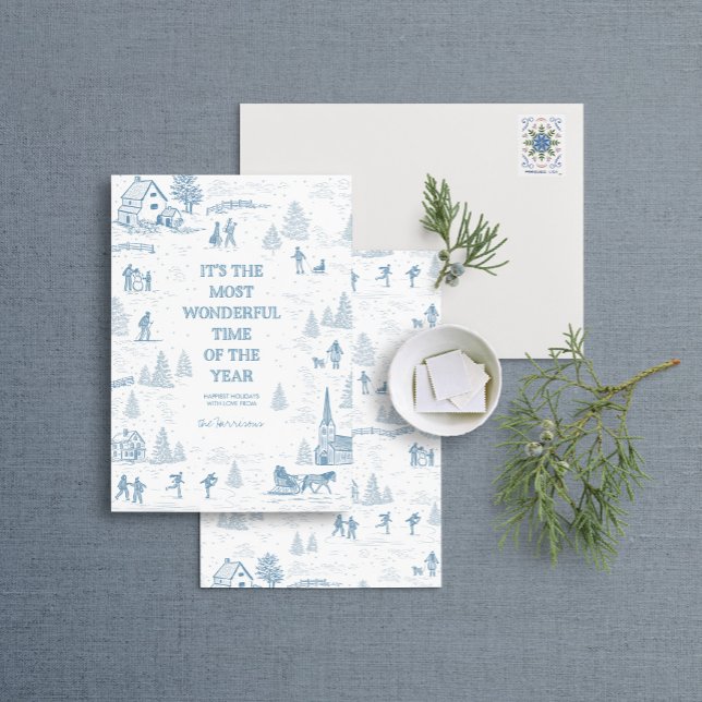 Carte de vacances Toile Motif Winter Wonderland (Créateur téléchargé)