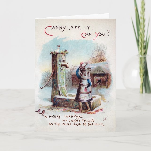 Carte de vacances Victorian Pump and Milk (Devant)