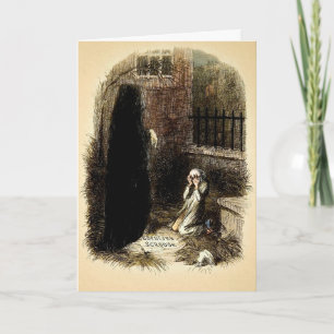 Carte de vacances vintage Ebenezer Scrooge