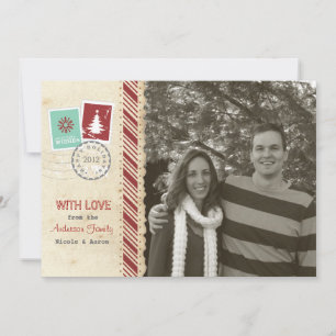 Carte de vacances vintage Scrapbook