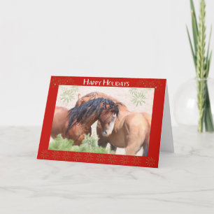 Carte de vacances Wild Mustangs