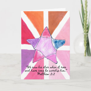 Carte de vacances Wise Man Star