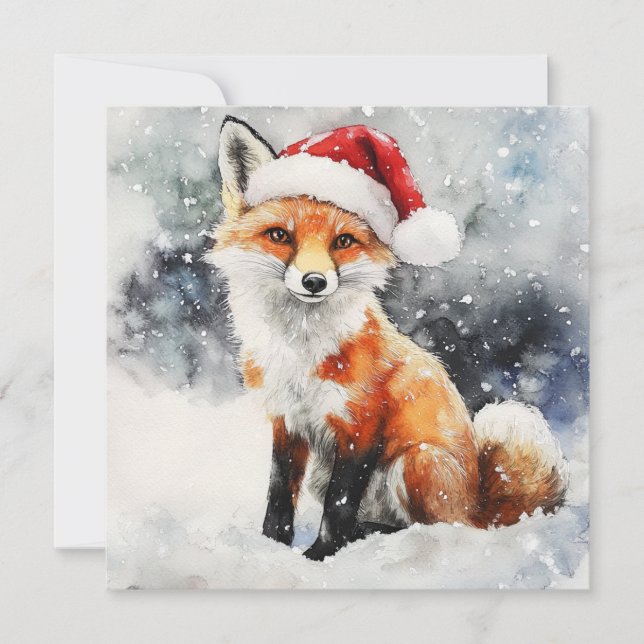 Carte de vacances Woodland Fox (Devant)