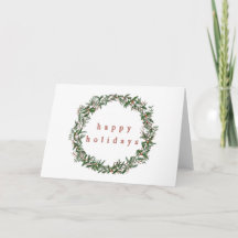 Carte de vacances Wreath