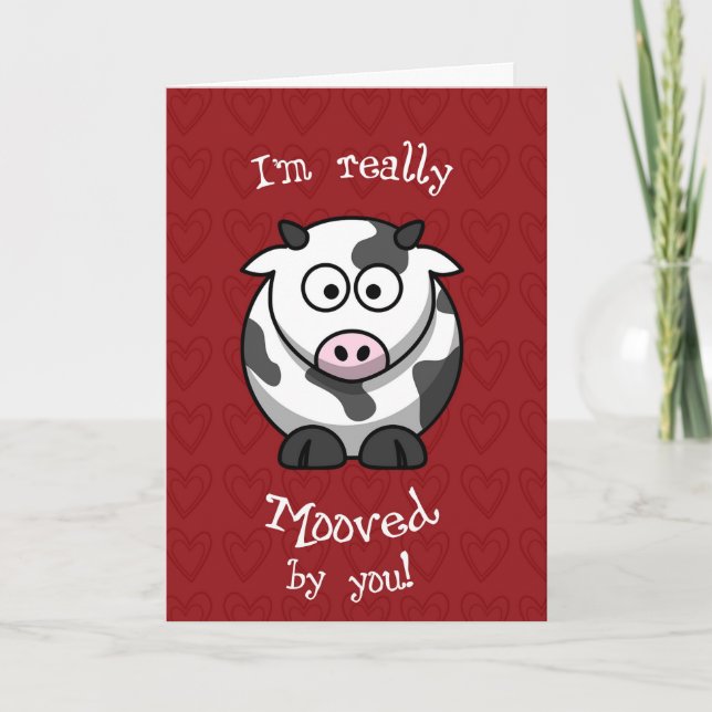 Carte de vache au MOO de Valentine (Devant)