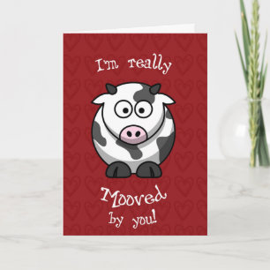 Carte de vache au MOO de Valentine