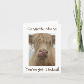 Carte de vache drôle de personnaliser le texte