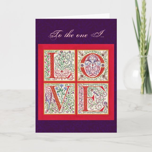 Carte de Valentine d'AMOUR (Devant)