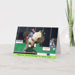 Carte de Valentine d'amour de moutons