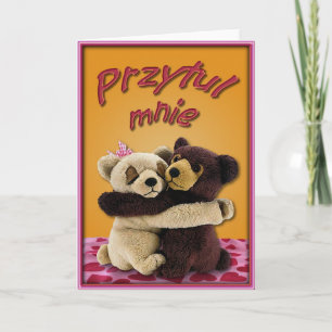Carte de Valentine dans le polonais