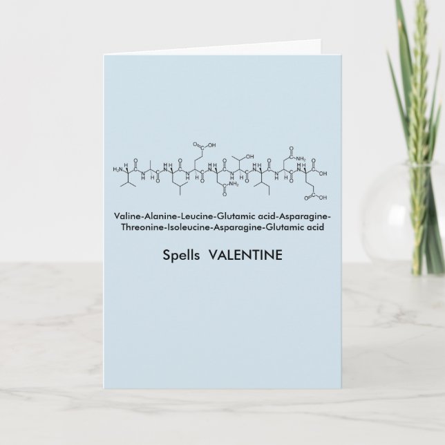 Carte de Valentine de peptide (Devant)