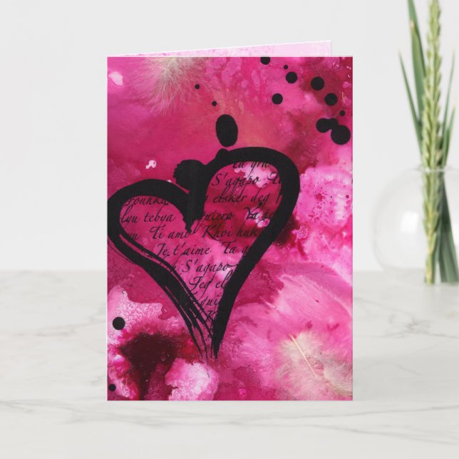carte de valentine de t'aime de je (Devant)