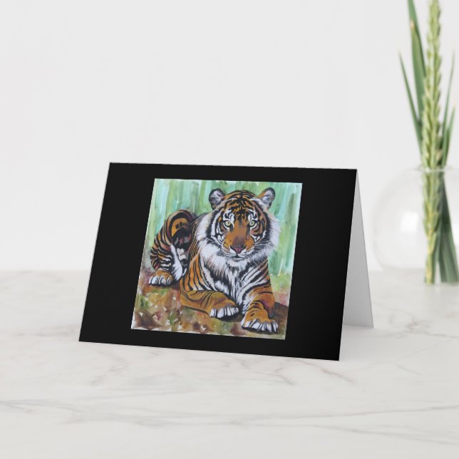 Carte de Valentine de tigre (Devant)