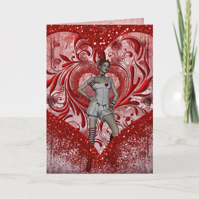 Carte de Valentines gothiques Card (Devant)