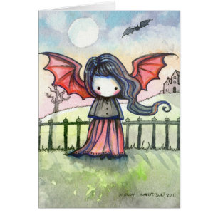 Carte de vampire mignonne