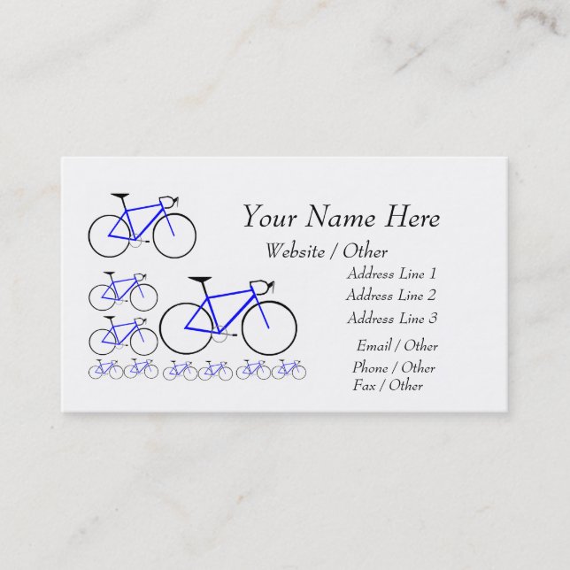 carte de vélo (Devant)
