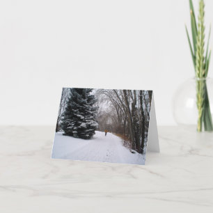 Carte de vélo d'hiver