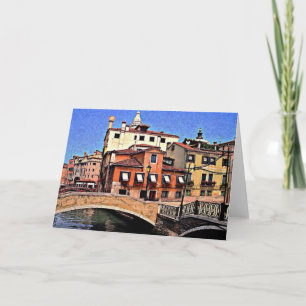 Carte de Venise Italie - (blanc à l'intérieur)