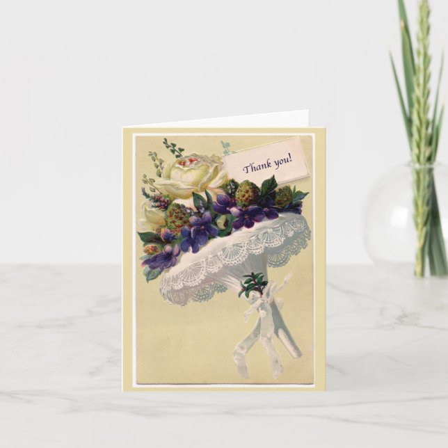 Carte de Victorian Style Thank (Devant)