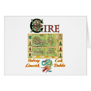 Carte de villes d'Eire