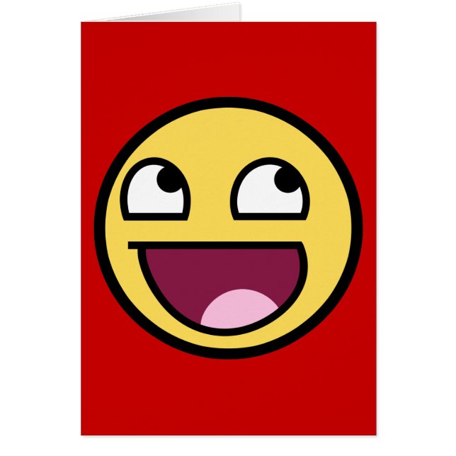 Carte de visage impressionnante (Devant)