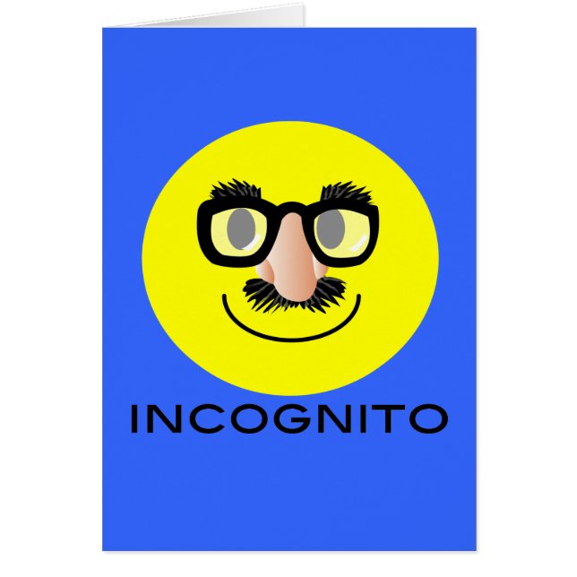 'CARTE de VISAGE incognito (Devant)