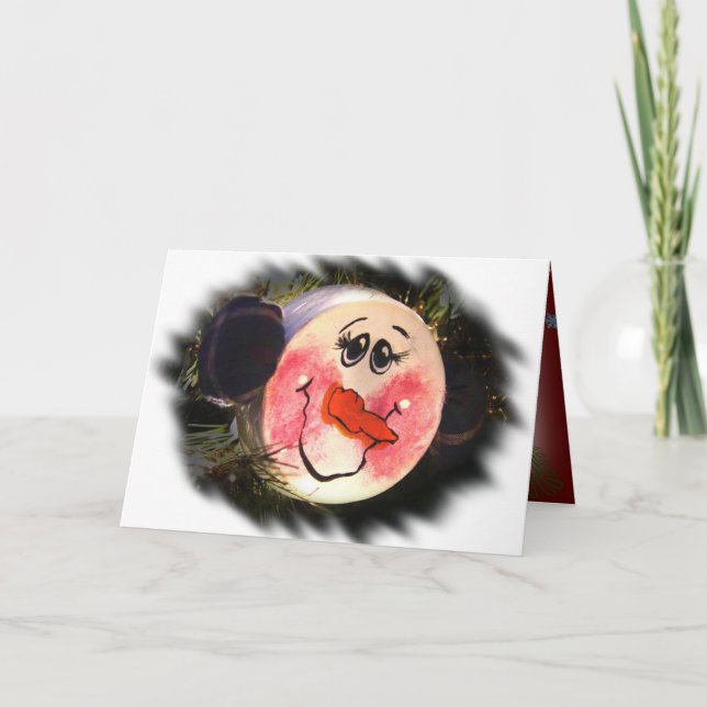 Carte de visage Snowman (Devant)
