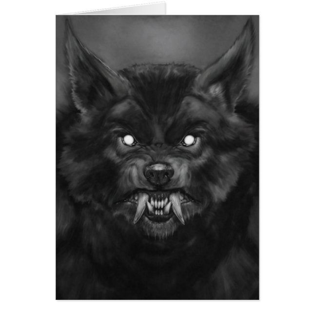 Carte de visage Werewolf (Devant)