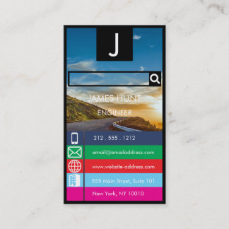 CARTE DE VISITE アンドロイド風　エンジニア名刺