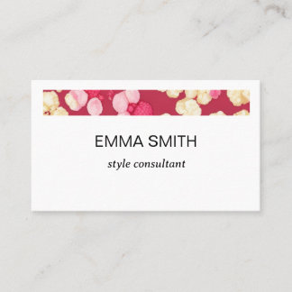 CARTE DE VISITE キュートなポップコーン柄の名刺