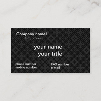 CARTE DE VISITE 七宝繋ぎ