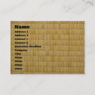 Carte De Visite 畳 de tapis de Tatami