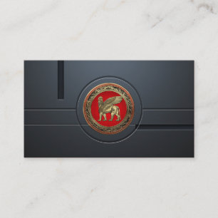 Carte De Visite [001] Lion ailé assyrien - Lamassu d'or