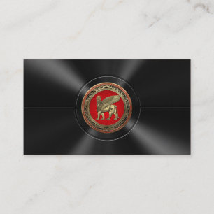 Carte De Visite [001] Lion ailé assyrien - Lamassu d'or
