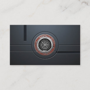 Carte De Visite [001] Vegvisir - Viking Silver Magic Runic Compass