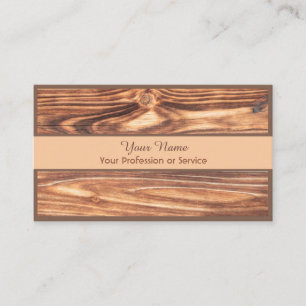 carte de visite 100% naturel bio en bois