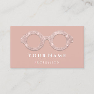 Carte De Visite 100 Opticien Rose Eye Care Optic Glasses Blogger