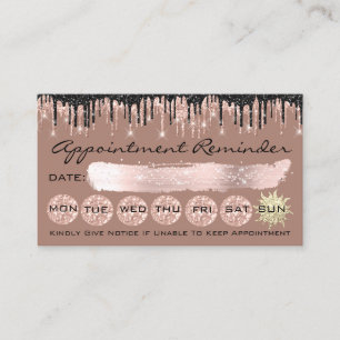 Carte De Visite 100 Rappel des rendez-vous Rose Lecteurs de Partie