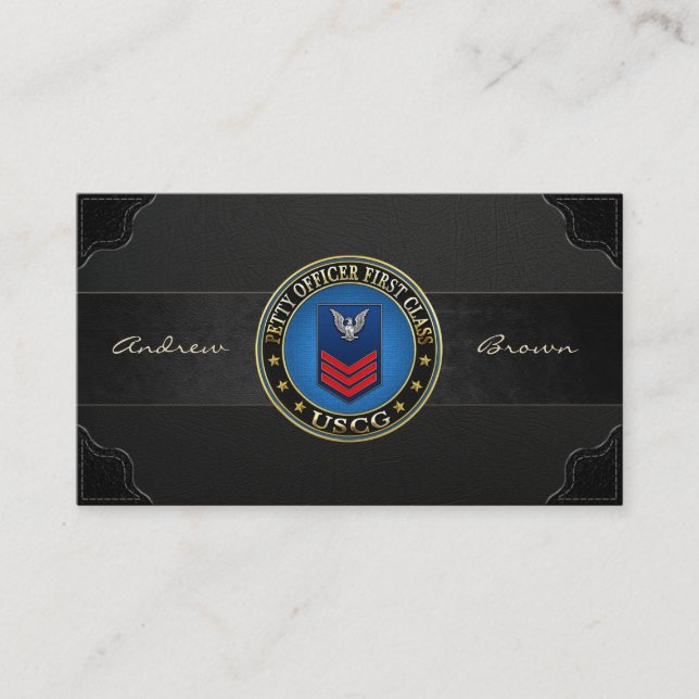 Carte De Visite [154] CG : Premier maître de première classe (PO1) (Devant)