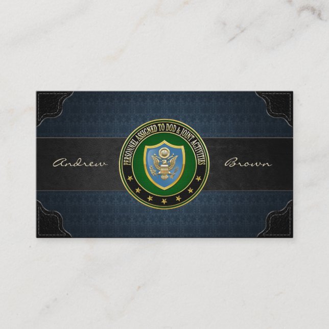 Carte De Visite [154] DOD & Activités conjointes CSIB Special Edit (Devant)