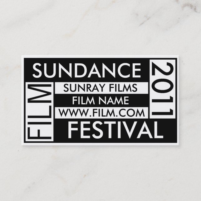 CARTE DE VISITE 2011 DE FESTIVAL DE FILM DE (Devant)