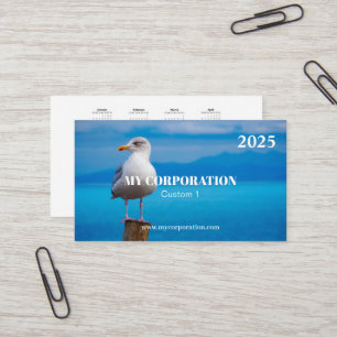 Carte De Visite 2025 Pocket Calendar Bird