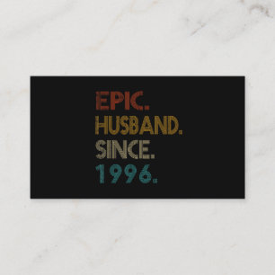 Carte De Visite 25e anniversaire du Mariage Cadeau à son mari épiq