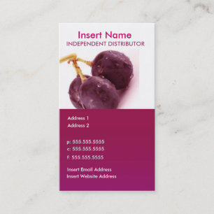 carte de visite 2-Sided (raisins)