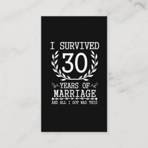 Carte De Visite 30 ans de mari, 30e Mariage
