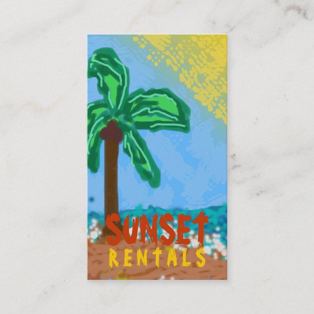 Carte De Visite 311-CHRISTY'S ORANGE de la PLAGE | (Devant)