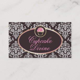 Carte De Visite 311-Cupcake devinent la damassé solide